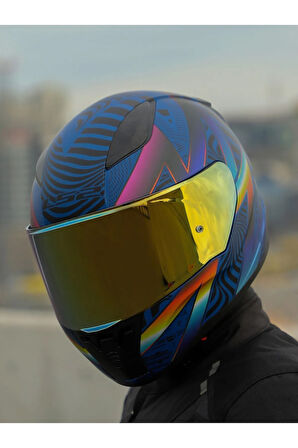 Rapıd 2 optık mat mavi-Mor kask