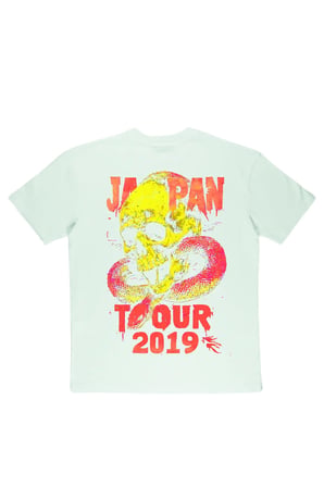 Lenithra Japan Tour Sırt Baskılı Unisex Oversize T-shirt Beyaz / S