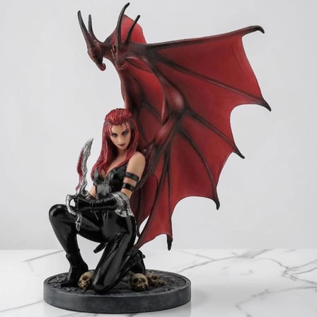Dekoratif Savaş Meleği Figürü Veronese Biblo – Mitolojik Tema Şık Salon Dekoru Poliresin Dekoratif Obje 15x14x20,5 cm