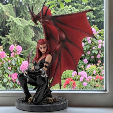 Dekoratif Savaş Meleği Figürü Veronese Biblo – Mitolojik Tema Şık Salon Dekoru Poliresin Dekoratif Obje 15x14x20,5 cm