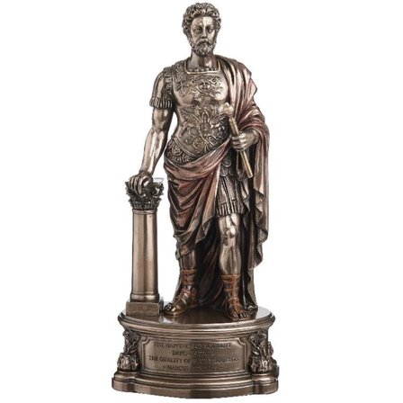 WISE Marcus Aurelius Dekoratif Obje – Roma İmparatoru Poliresin Büst – 22 cm