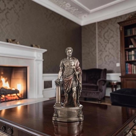 WISE Marcus Aurelius Dekoratif Obje – Roma İmparatoru Poliresin Büst – 22 cm