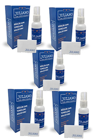 Juliano 5 Adet Gözlük Temizleme Antistatik Solusyon Sprey Set