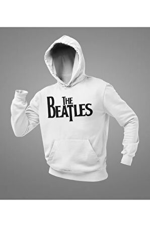 Müzik Grubu The Beatles Baskılı Unisex Oversize Hoodie