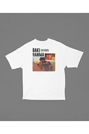 Baki Hanma Unisex Oversize Anime Karakter Baskılı Tişört
