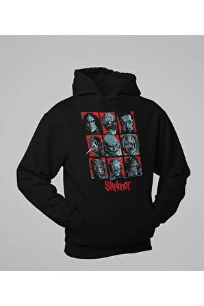 Slipknot Baskılı Unisex Oversize Rock Metal Hoodie