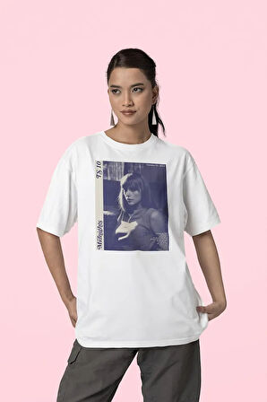 TS 10 Midnights Baskılı Unisex Oversize Taylor Swift Tişört