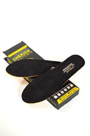J001 Memory Ortopedik Kalın ve Rahat Unisex Ayakkabı Tabanlık Siyah