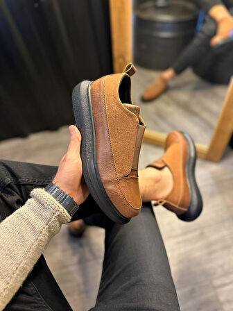 J911 Bağcıksız Lastikli Ortopedik Taban Günlük Erkek Spor Sneaker Ayakkabı ST Taba