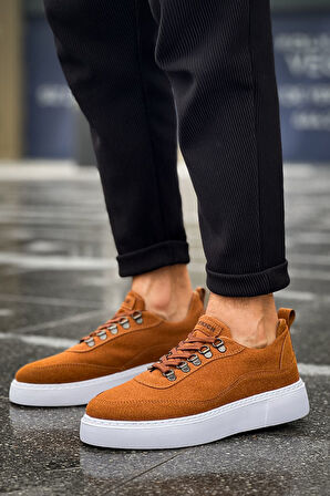 J319 Stamina Ortopedik Taban Günlük Süet Erkek Sneaker Spor Ayakkabı SBT Taba