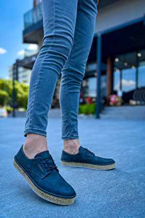 J117 Stamina Nuova Ortopedik Hasır Taban Günlük Cilt Erkek Klasik Ayakkabı CKT Gri