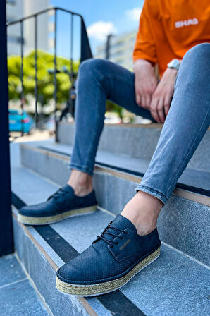 J117 Stamina Nuova Ortopedik Hasır Taban Günlük Cilt Erkek Klasik Ayakkabı CKT Gri