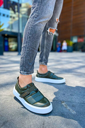 J137 Parachute Ortopedik Taban Günlük Paraşüt Kumaş Erkek Sneaker Spor Ayakkabı PKBT Haki