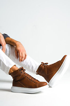 J-B080 Bağcıklı Ortopedik Taban Suya ve Soğuğa Dayanıklı Günlük Kışlık Erkek Spor Bot BT Taba