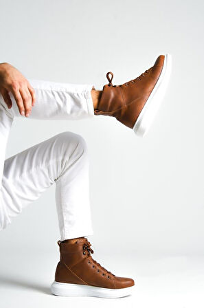 J-B080 Bağcıklı Ortopedik Taban Suya ve Soğuğa Dayanıklı Günlük Kışlık Erkek Spor Bot BT Taba