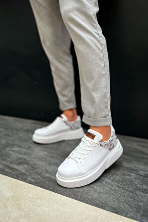 J145 Sauerbergg Ortopedik Taban Günlük Cilt Erkek Sneaker Spor Ayakkabı CBT Beyaz