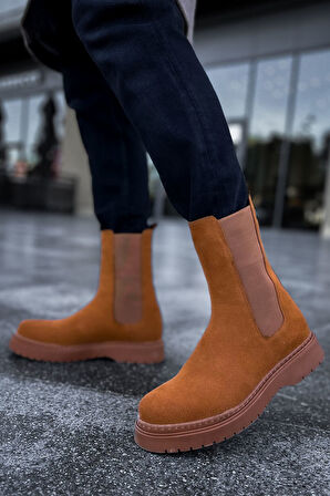 J223 Alaska Bağcıksız Ortopedik Taban Günlük Süet Erkek Spor Postal Bot STT Taba