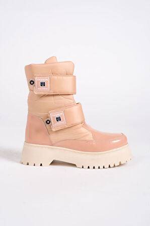 LUMI Cırt Cırtlı Suya ve Soğuğa Dayanıklı Paraşüt Kumaş Rugan Kadın Bot TT Ten