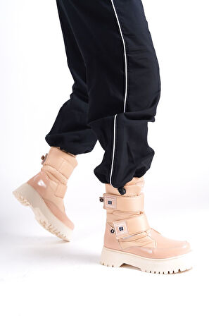 LUMI Cırt Cırtlı Suya ve Soğuğa Dayanıklı Paraşüt Kumaş Rugan Kadın Bot TT Ten