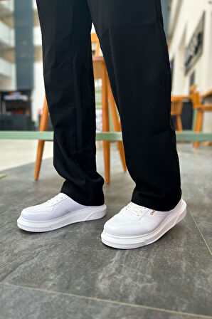 J075 Signature Ortopedik Taban Günlük Cilt Erkek Sneaker Spor Ayakkabı CBT Beyaz