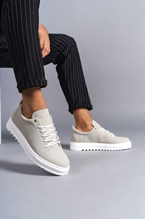 J152 Cool Bağcıklı Süet Erkek Günlük Spor Klasik Ayakkabı BT Gri