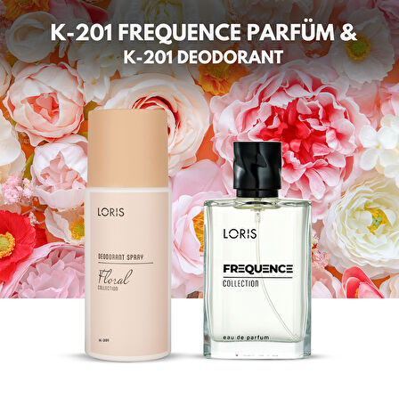 Loris K-201 Frequence Kadın Parfüm 50 Ml & K-201 Kadın Deodorant 150 Ml