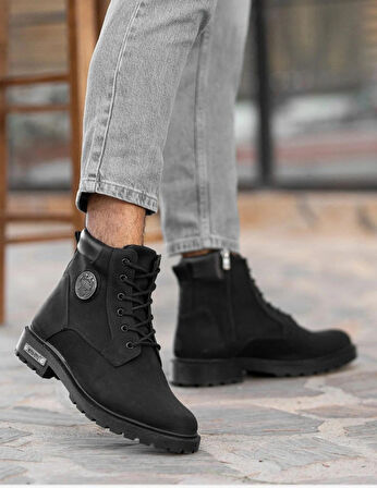 Unisex Garantiliışlık Su Ve Soğuk Geçirmez Fermuarlı Bağcıklı Kaymaz Taban Ortopedik Taban