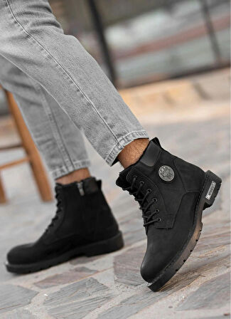 Unisex Garantiliışlık Su Ve Soğuk Geçirmez Fermuarlı Bağcıklı Kaymaz Taban Ortopedik Taban