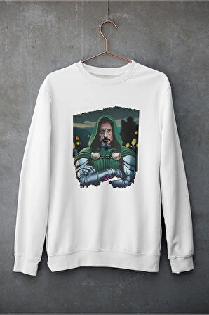 Doctor Doomsday Baskılı Unisex Oversize Marvel Karakter Sweatshirt