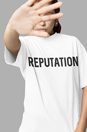 Taylor Swift Albüm Reputation Yazılı Unisex Oversize Şarkıcı Tişört