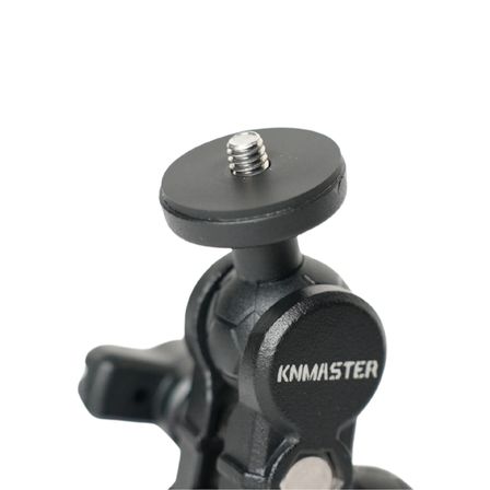 KNMASTER MC-200L – 360° Ayarlanabilir Motosiklet Çift Yengeç Kelepçeli (Double Clamp) Aksiyon Kamera Destek Aparatı (28 cm)