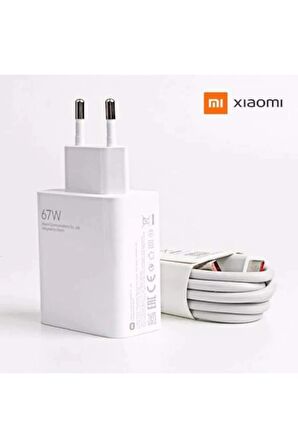 Xiaomi Type-C 67 Watt Hızlı Şarj Aleti Beyaz