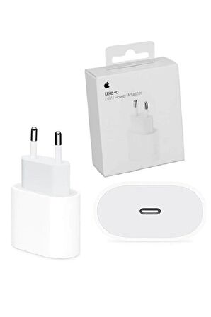 Apple MHJE3TU/A Type-C 20 Watt Hızlı Şarj Adaptörü Beyaz