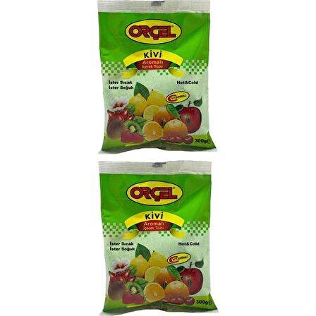 Orçel Kivi Aromalı İçecek Tozu Oralet Çay 300gr.x 2 Adet