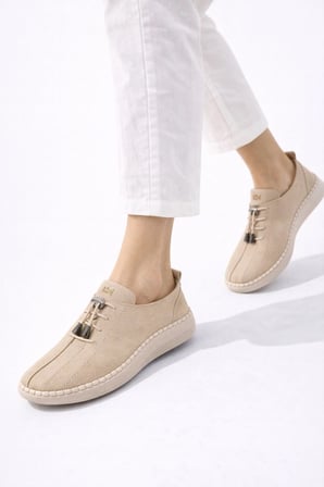 Comfort Sneaker Yumuşak Akıllı Bağcıklı Memory Taban Günlük Kaymaz Hafif Yürüyüş Ayakkabısı