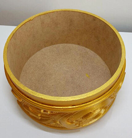 Ev Hediyesi Ofis Hediyesi Arkadaşa Doğum Günü Hediyesi Kabartmalı Ahşap Çok Amaçlı Saklama Kutusu-2