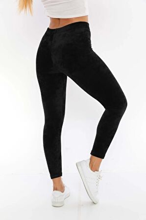 Kadın Toparlayıcı Fransız Kadife Tayt