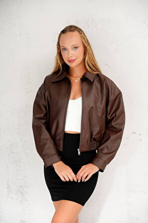 Oversize Basic Deri Ceket - Sokak Modasının Yeni İkonu