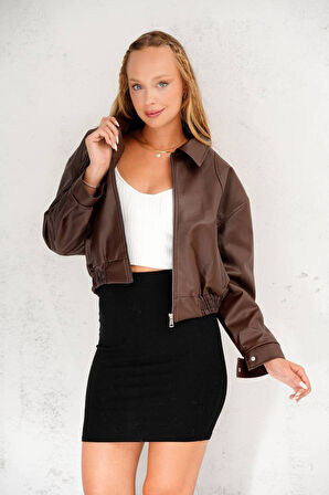 Oversize Basic Deri Ceket - Sokak Modasının Yeni İkonu