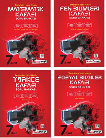 Kafadengi 7. Sınıf Kafası Soru Bankası Seti Tam Set 4 Kitap 2023