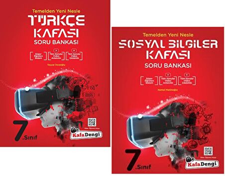 Kafadengi 7. Sınıf Türkçe + Sosyal Bilgiler Kafası Soru Seti 2 Kitap 2023