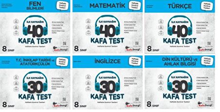 Kafadengi 8. Sınıf Lgs Kafa Test Seti 6 Test Tam Set 2023