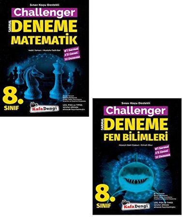 Kafadengi 8. Sınıf Matematik Fen Bilimleri Challenger Denemesi Seti 2023