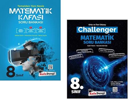 Kafadengi 8. Sınıf Lgs Matematik Kafası + Challenger Soru Seti 2 Kitap 2023