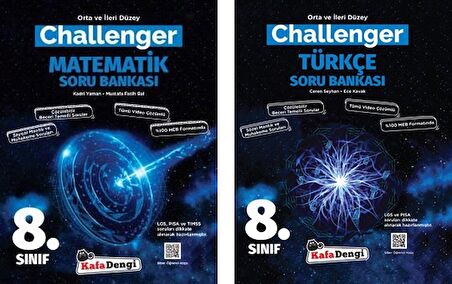 Kafadengi 8. Sınıf Lgs Türkçe + Matematik Challenger Soru Seti 2 Kitap 2023