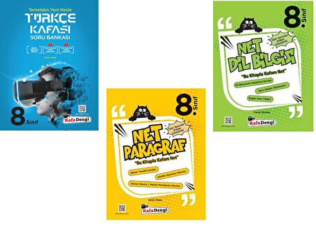 Kafadengi 8. Sınıf Türkçe + Dil Bilgisi + Net Paragraf Soru Seti 2023