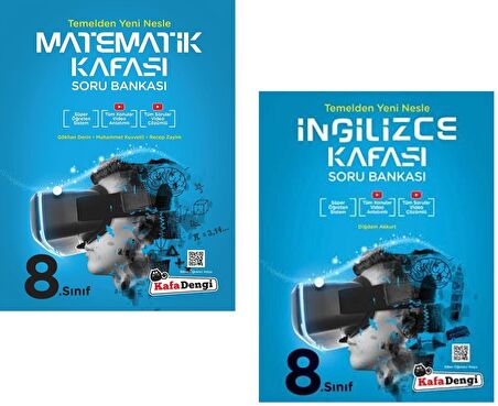 Kafadengi 8. Sınıf Lgs Matematik + İngilizce Kafası Soru Seti 2 Kitap 2023