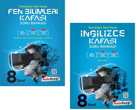 Kafadengi 8. Sınıf Lgs Fen Bilimleri + İngilizce Kafası Soru Seti 2 Kitap 2023