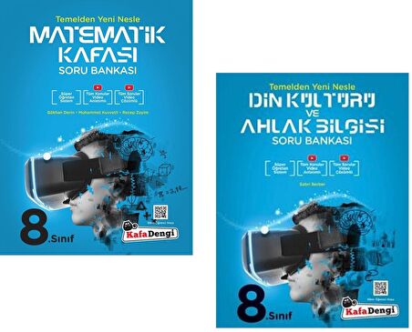 Kafadengi 8. Sınıf Lgs Matematik + Din Kültürü Kafası Soru Seti 2 Kitap 2023