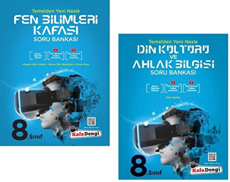 Kafadengi 8. Sınıf Lgs Fen Bilimleri + Din Kültürü Kafası Soru Seti 2 Kitap 2023